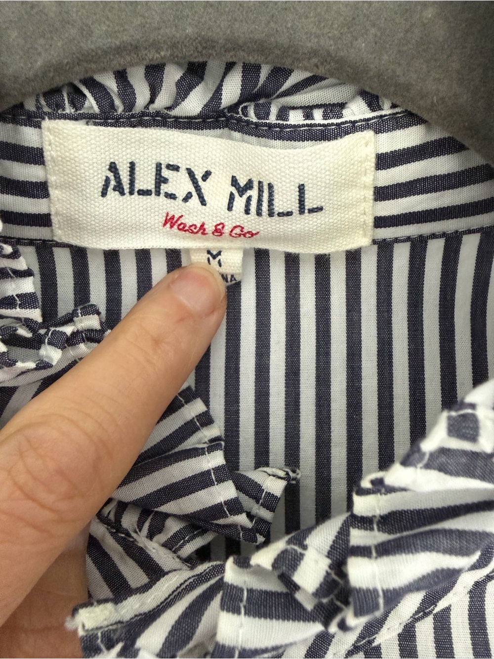 Alex Mill Easy Ruffle Shirt - Picture 7 of 8